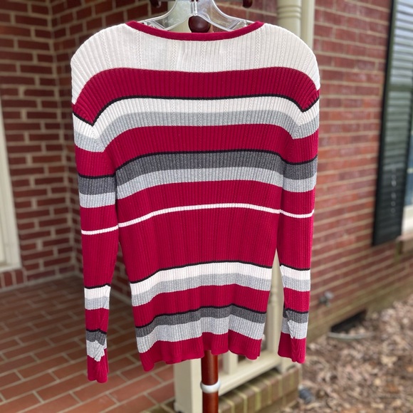 Elisabeth by Liz Claiborne Cotton Long Sleeve Pull Over Sweater - 1X Petite - Picture 5 of 11